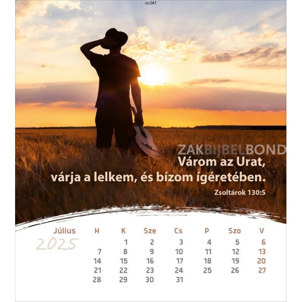 Hungarian postcard calendar 2025 - Life for you