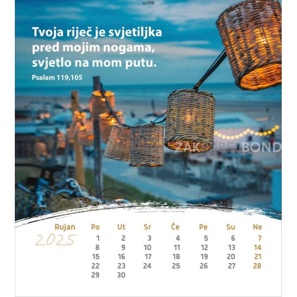 Croatian postcard calendar 2025 - Life for you
